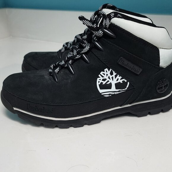 Timberland Women's Black and White Low Top Boots Sz 9 - Picture 2 of 10